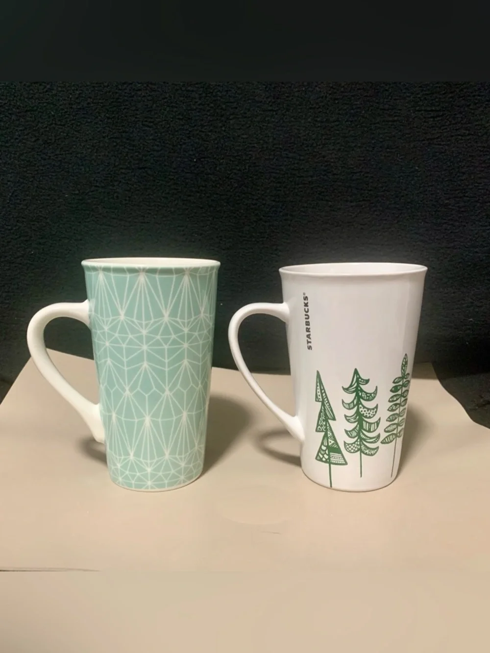 Starbucks Tall Latte Mug Bundle – (2) Ceramic Coffee Mugs